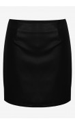 Black skirt in imitation leather