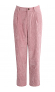 Pantalon en velours rose