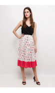 Printed midi skirt