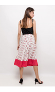 Printed midi skirt