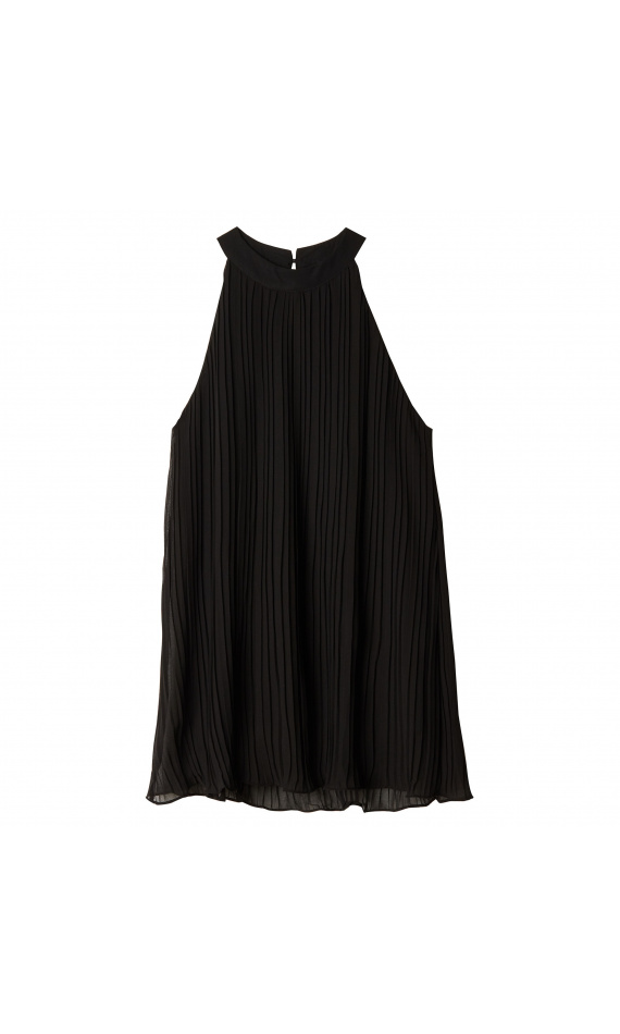 Black pleated top