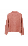 Pink turtleneck sweater