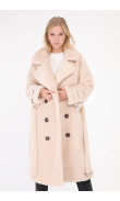 Long plush coat