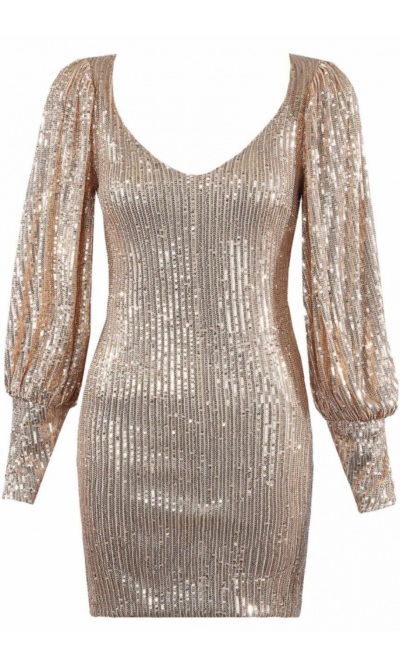 Sequined midi dress